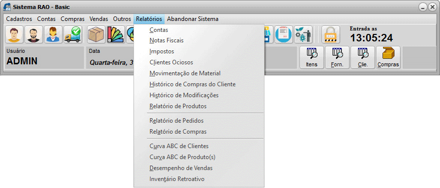 Basic 23 – Relatórios do Sistema