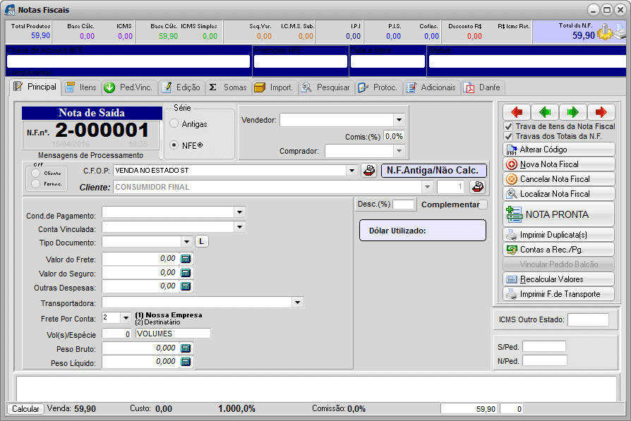 Basic 06 – Tela de Notas Fiscais